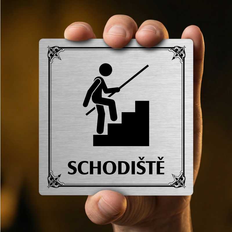 Schodiště, 80x80mm, bílá, Texas